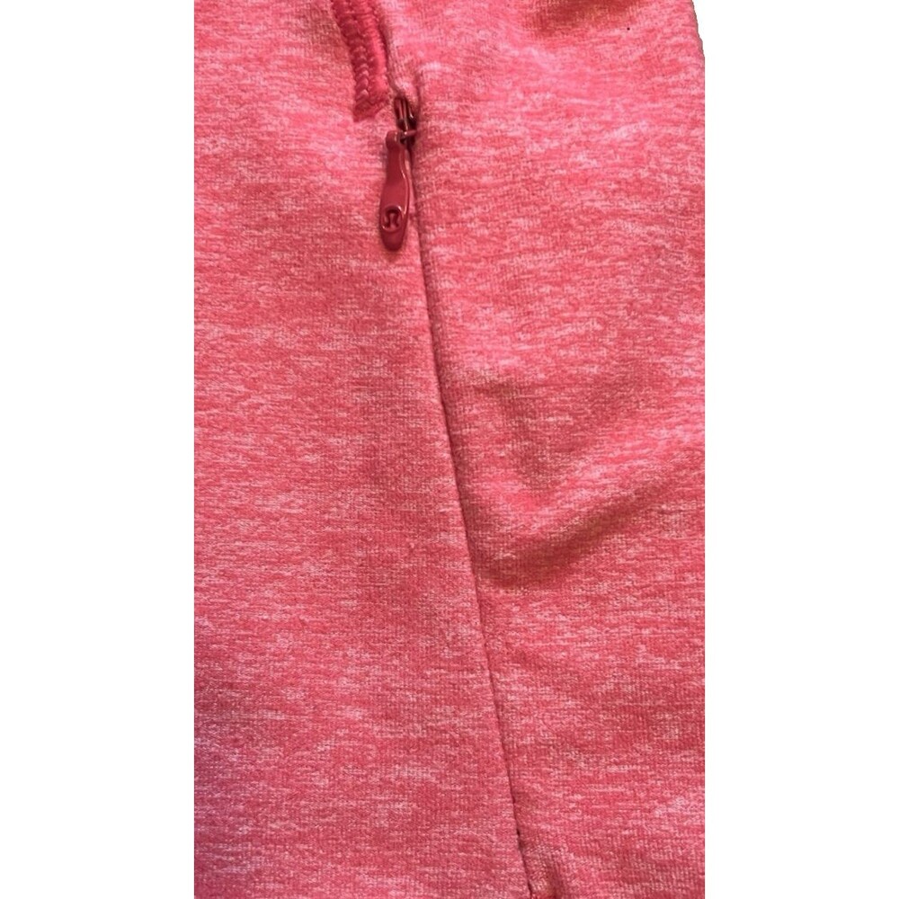 LULULEMON Think Fast Long Sleeve Pullover Shirt Pink Heathered Boom Juice Sz 12 - Picture 4 of 8